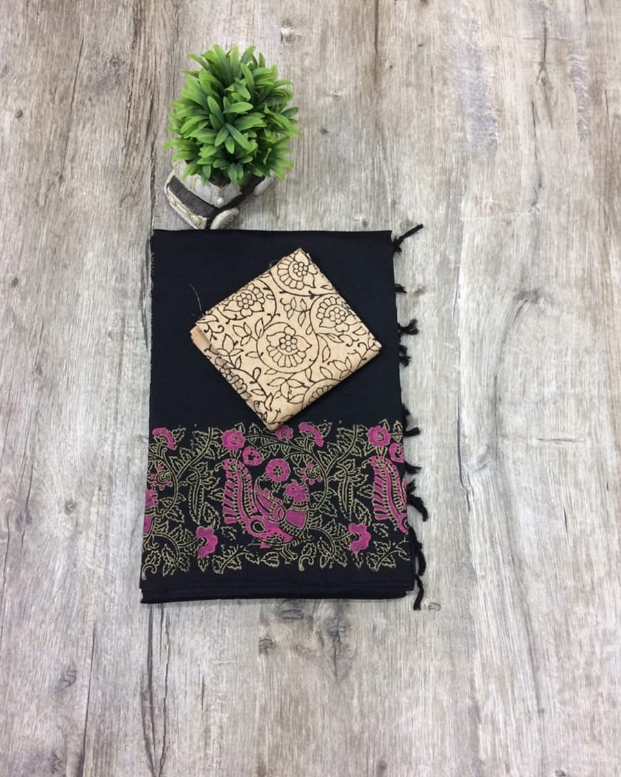 Tussar Silk Saree🫐