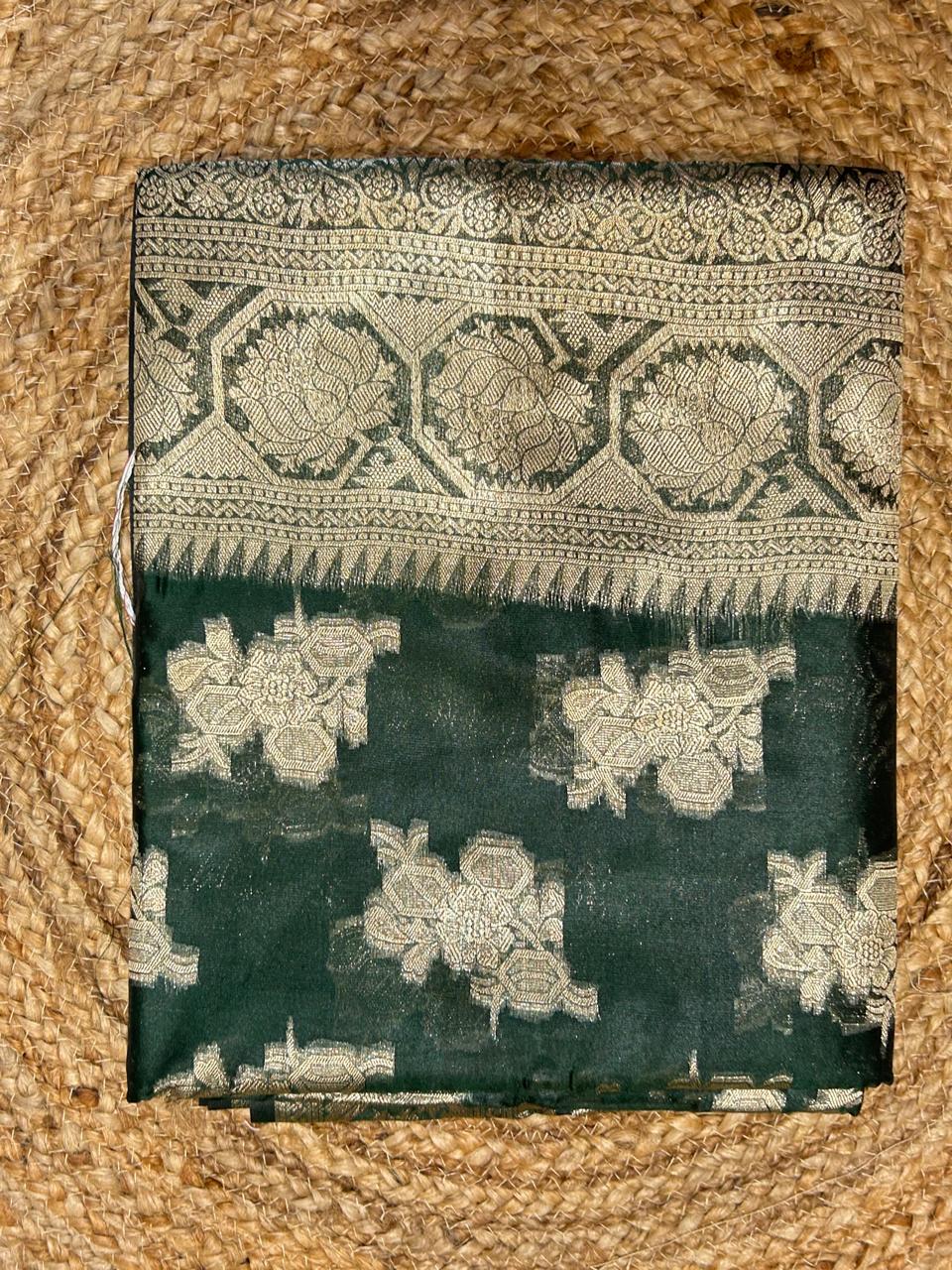 Green Banarasi Silk Saree