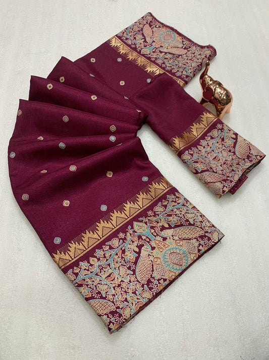 Bandhni Art Silk Saree🪸❄️