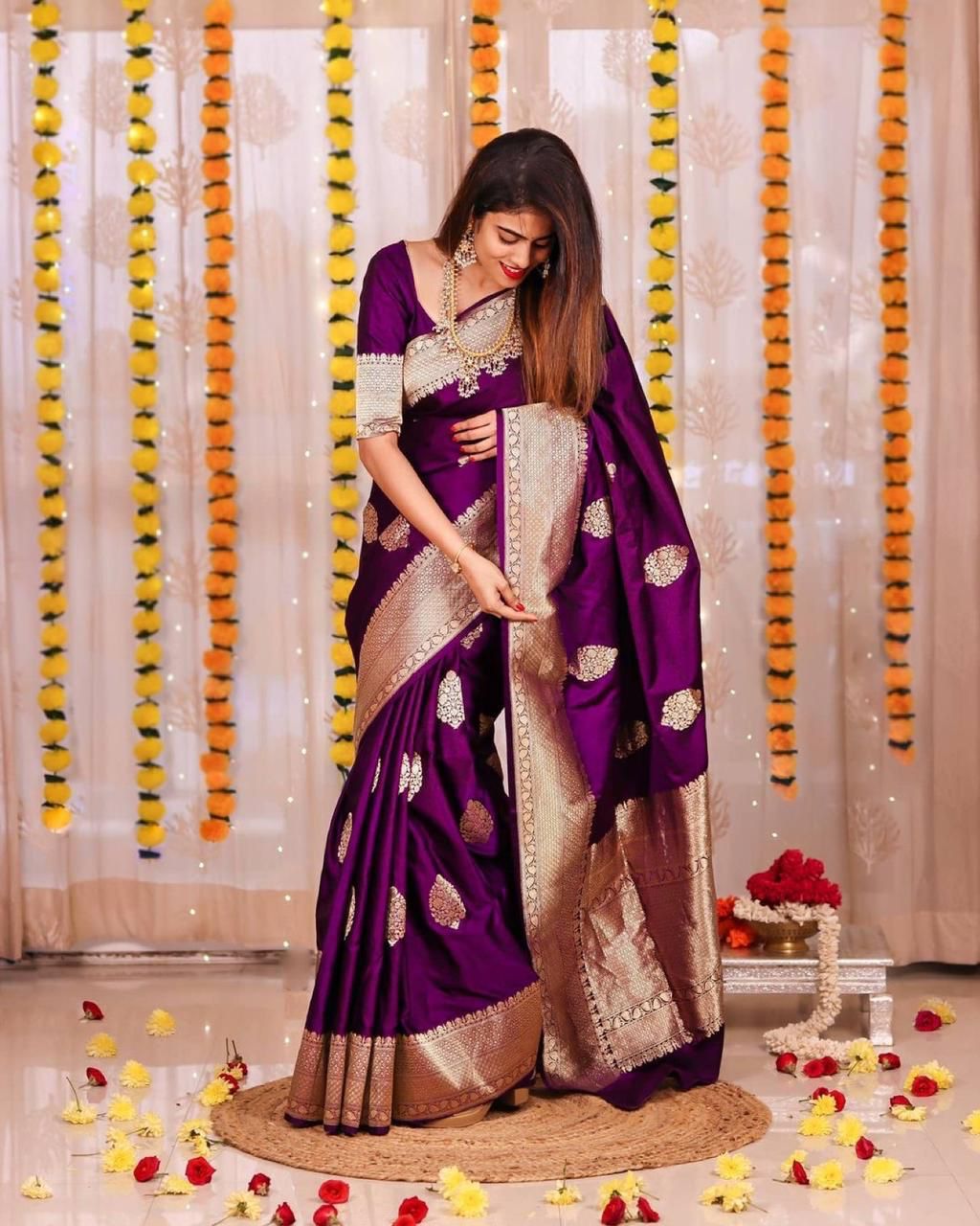 SOFT LICHI SILK SAREE