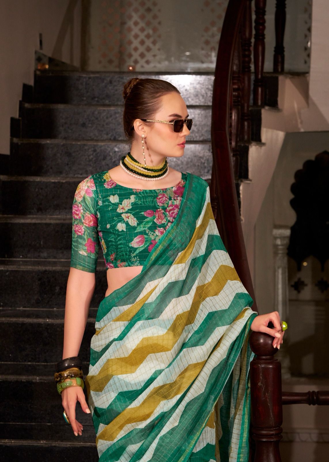 LINEN COTTON SILK SAREE