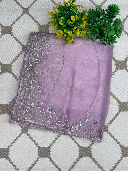 Premium Organza Handwork Saree –  Designer Saree