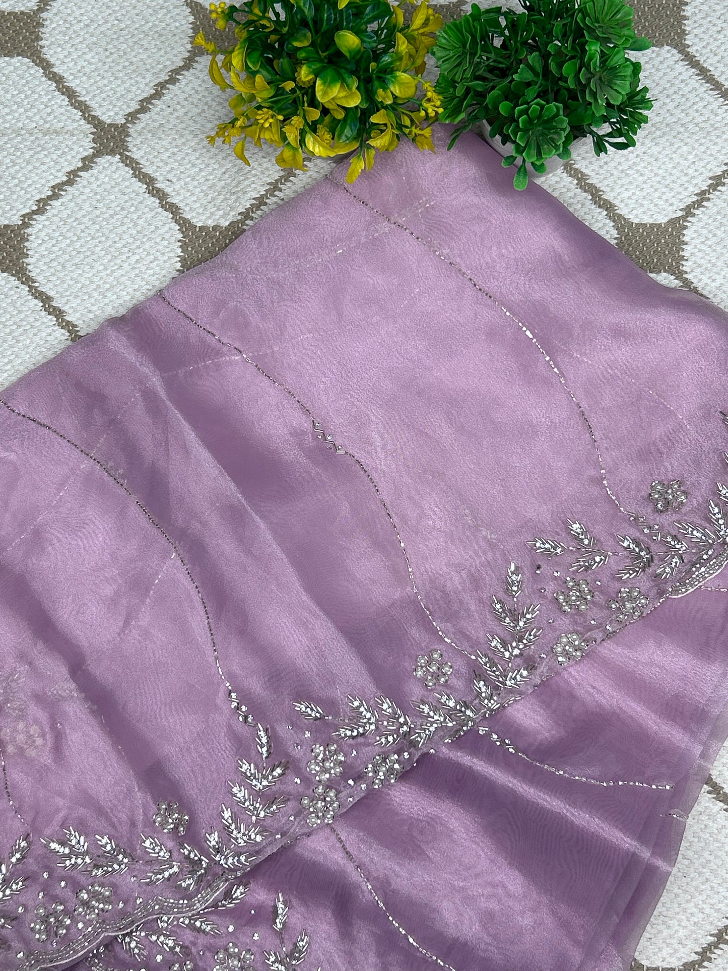 Premium Organza Handwork Saree –  Designer Saree