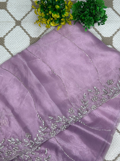 Premium Organza Handwork Saree –  Designer Saree
