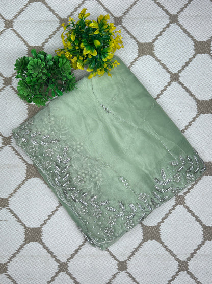 Premium Organza Handwork Saree –  Designer Saree