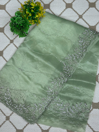 Premium Organza Handwork Saree –  Designer Saree
