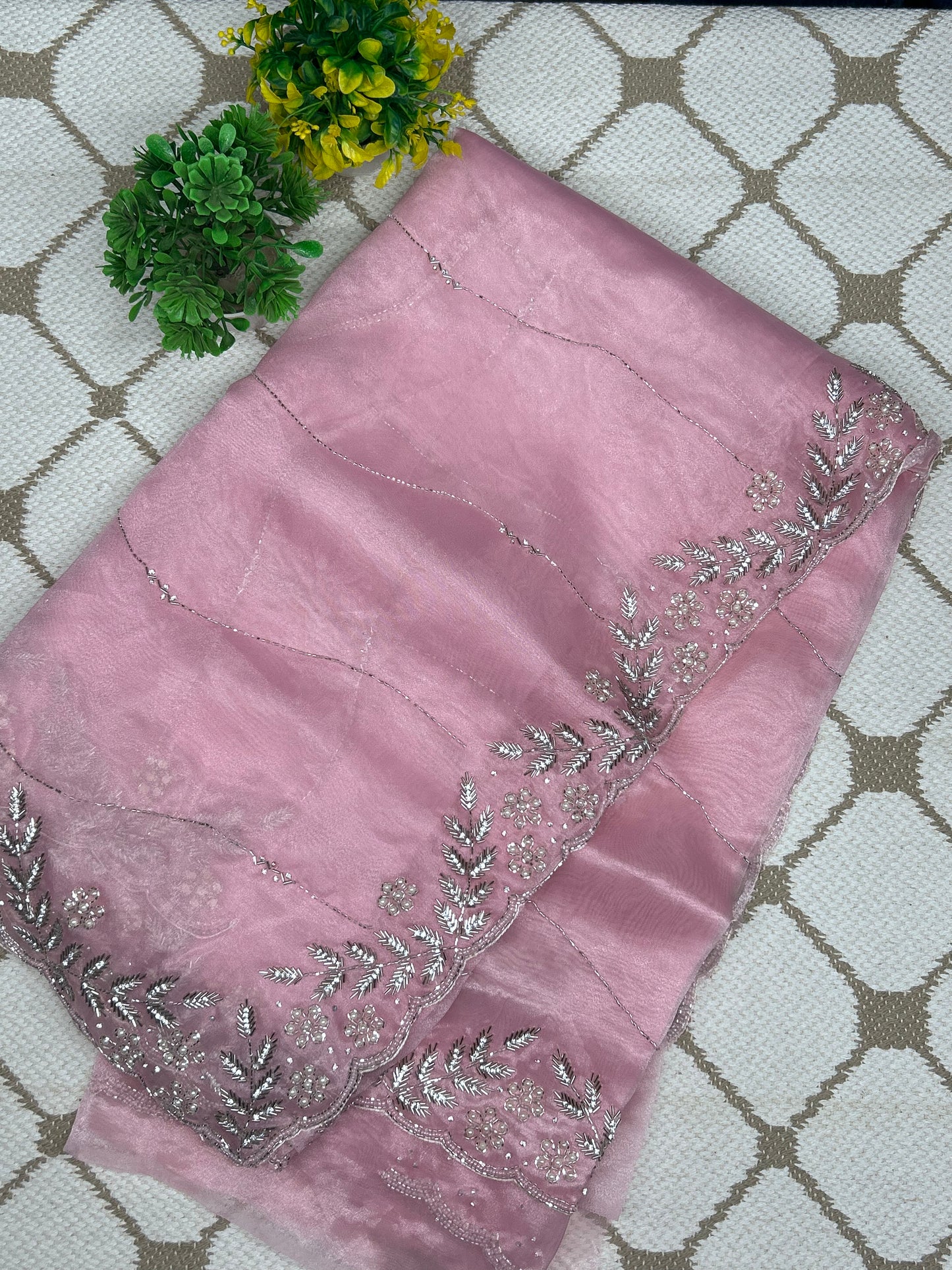 Premium Organza Handwork Saree –  Designer Saree