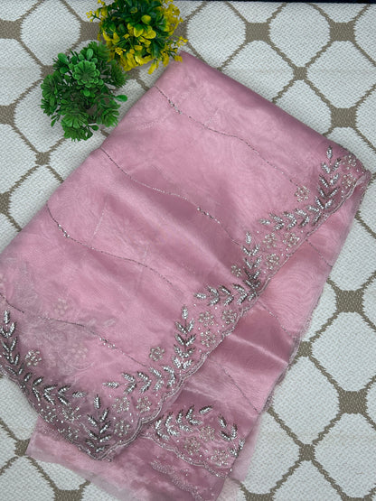 Premium Organza Handwork Saree –  Designer Saree