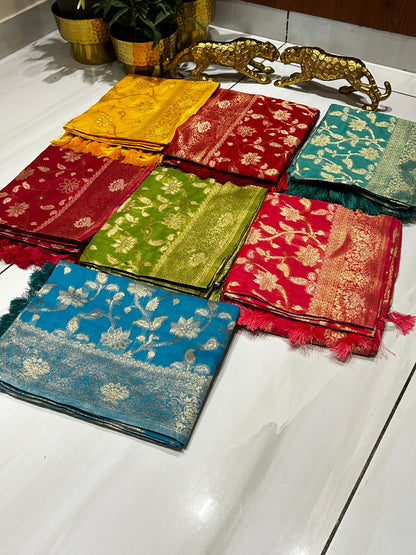 Elegant Soft Silk Saree🪸🐚