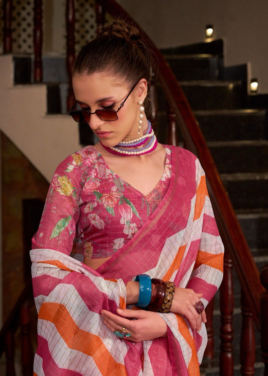 LINEN COTTON SILK SAREE