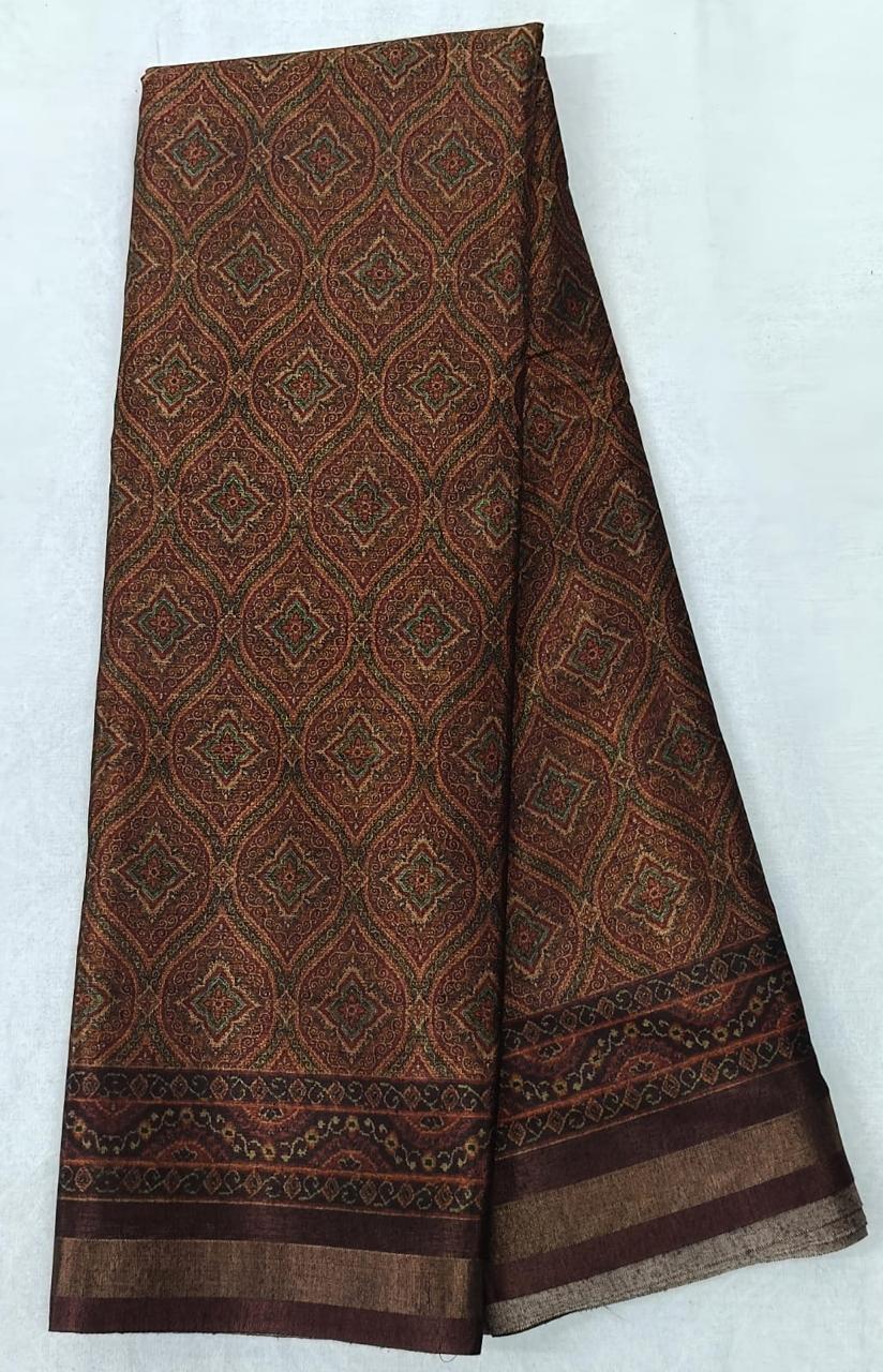 Black Tussar Art Silk Saree🪸🐚