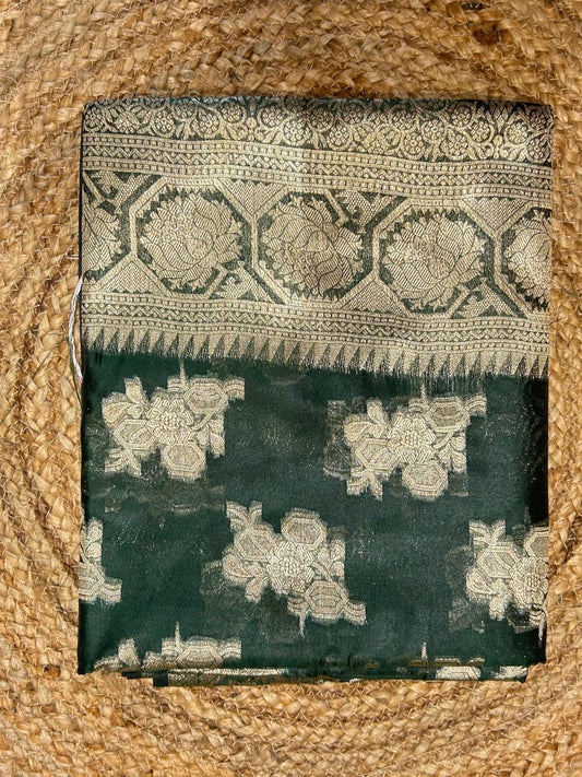 Green Banarasi Silk Saree
