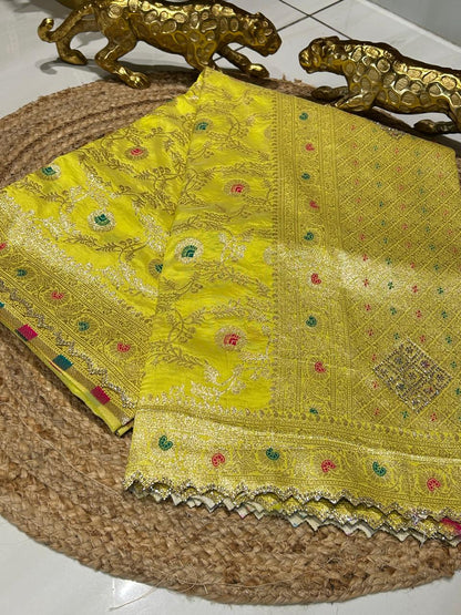 Premium Banarasi Silk🌺🌱🌼