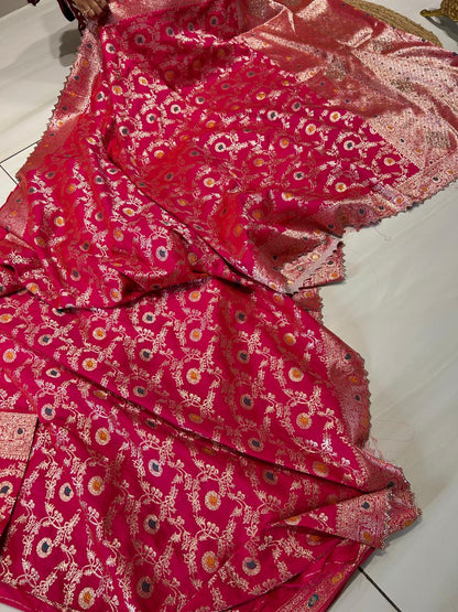 Premium Banarasi Silk🌺🌱🌼