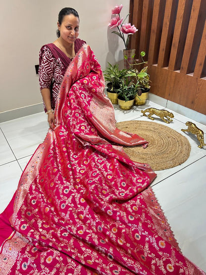 Premium Banarasi Silk🌺🌱🌼