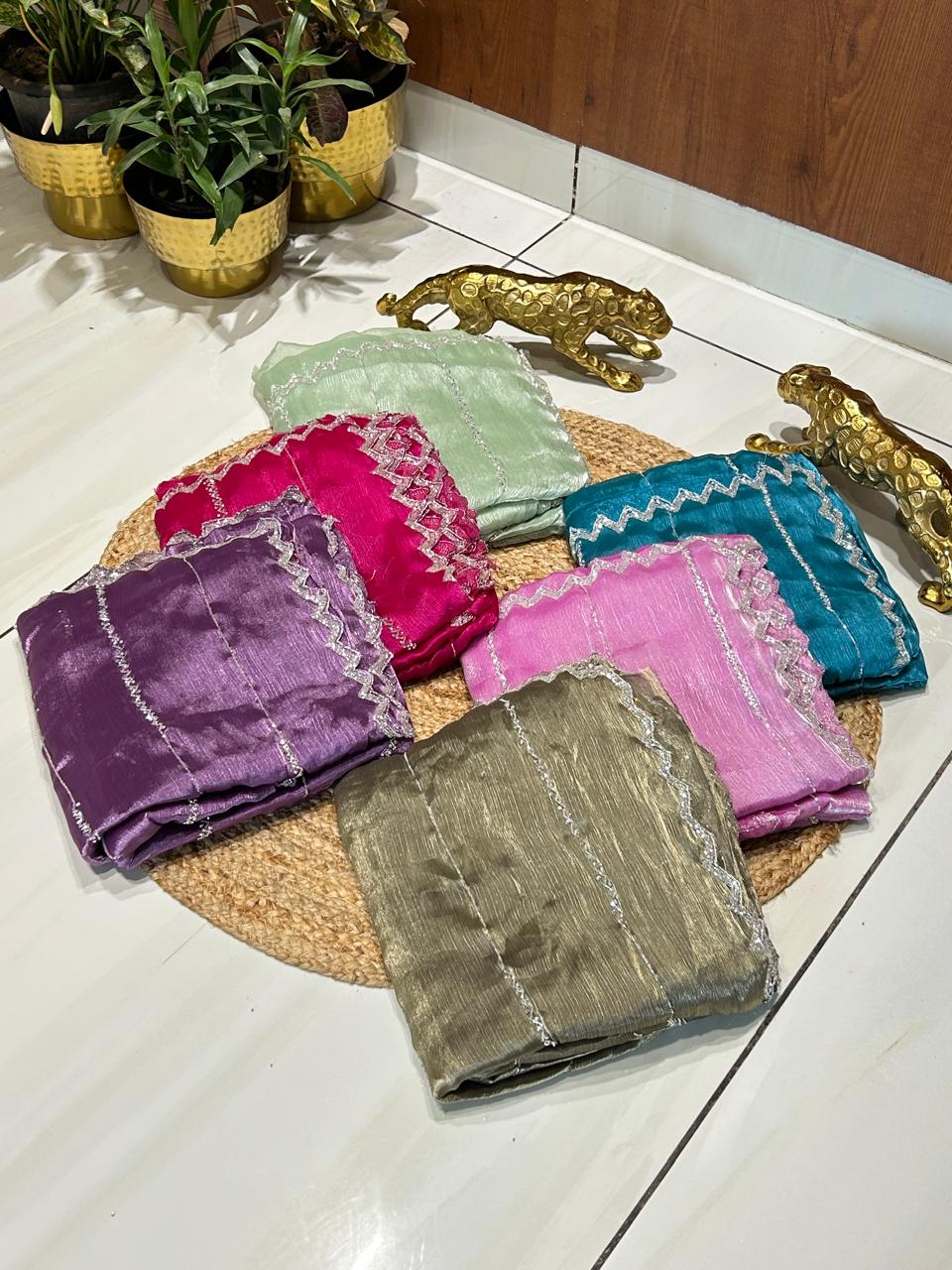 Soft Crush Tissue Saree🌸🦋