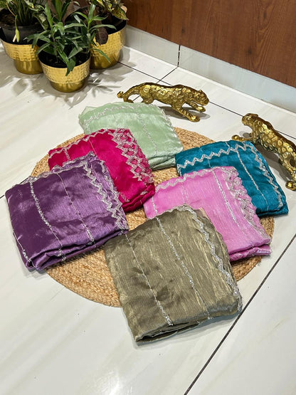 Soft Crush Tissue Saree🌸🦋