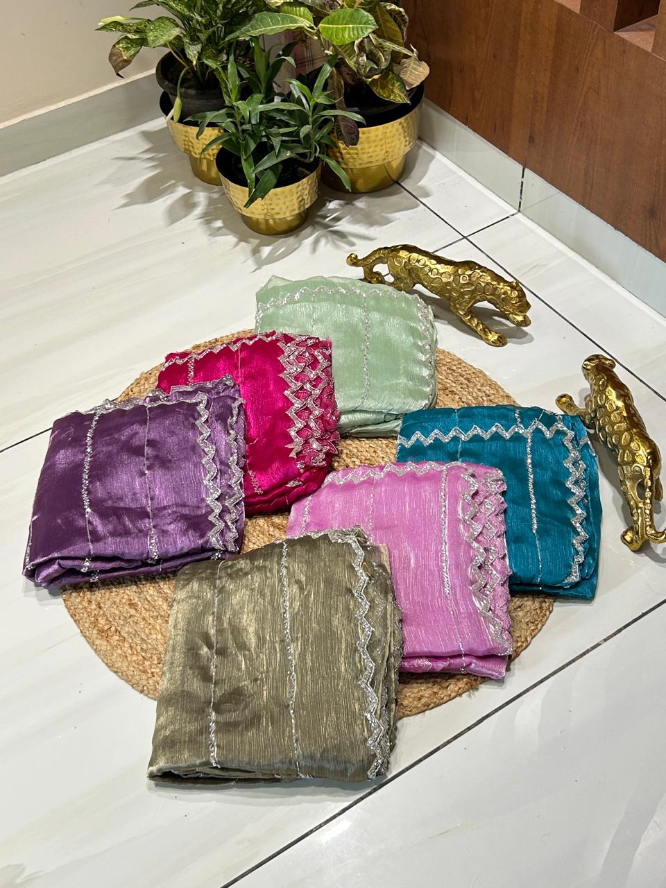 Soft Crush Tissue Saree🌸🦋