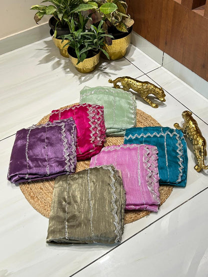 Soft Crush Tissue Saree🌸🦋