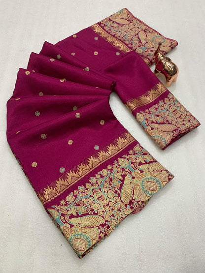 Bandhni Art Silk Saree🪸❄️