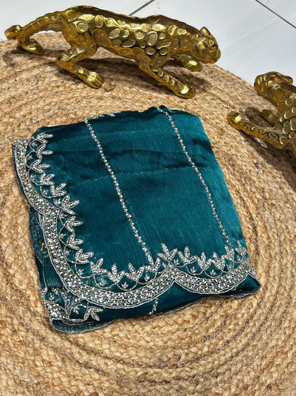 Premium Crush Tissue Silk Saree 🦋🪻