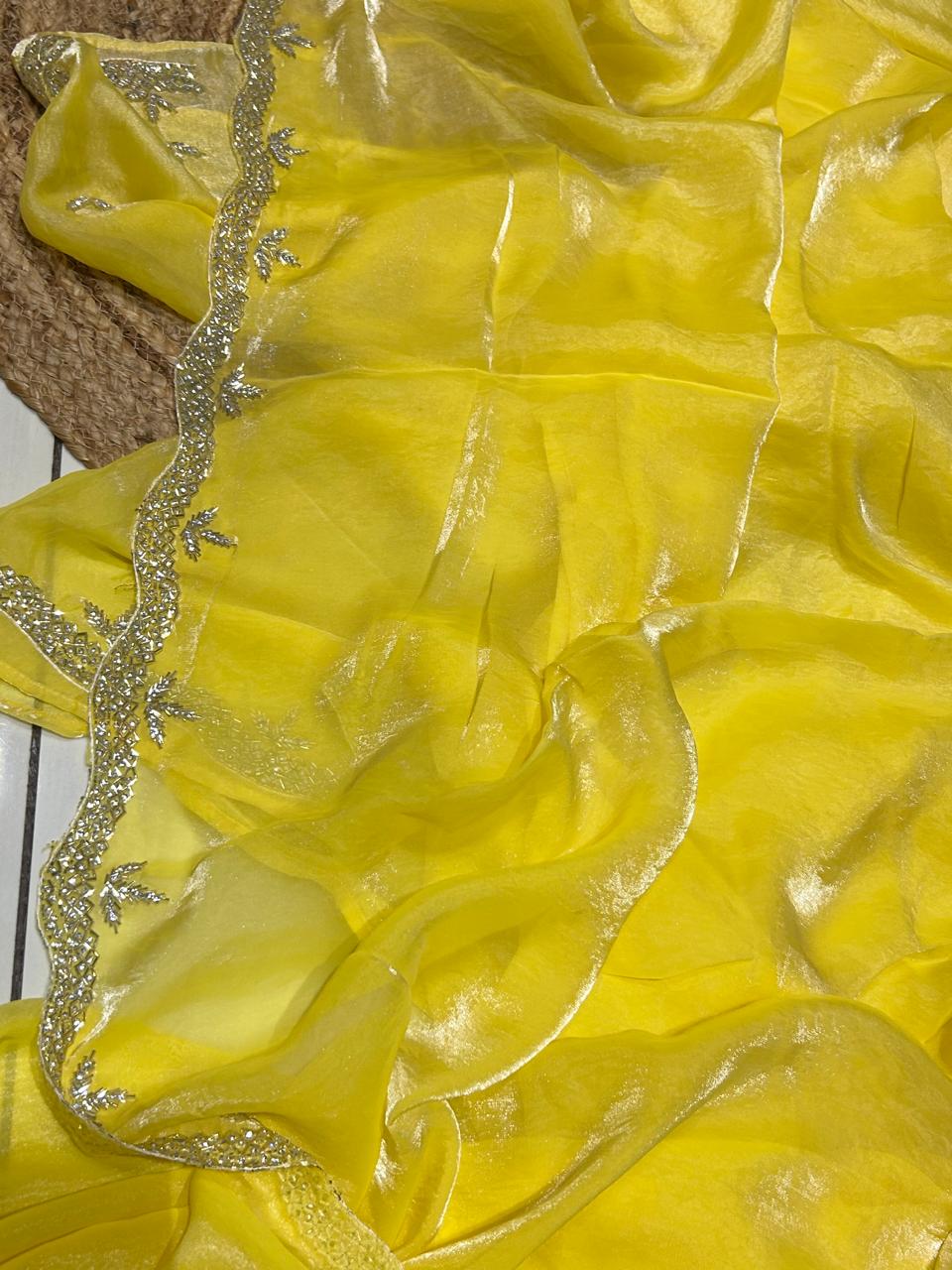 Premium Fancy Silk With Stone Work❄️🌼