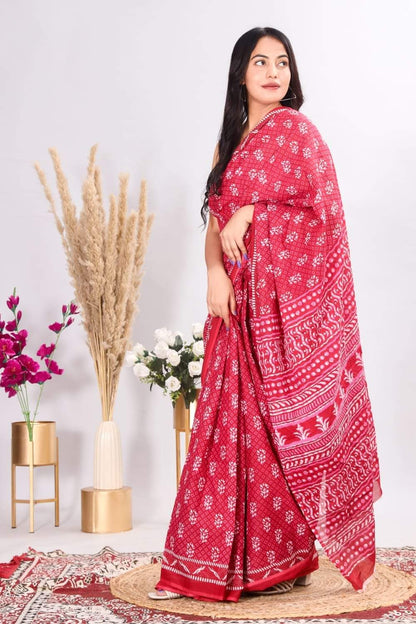 MUL MUL COTTON JAIPUR BLOCK PRINTED