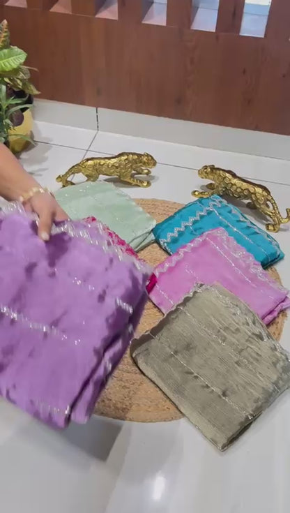 Soft Crush Tissue Saree🌸🦋