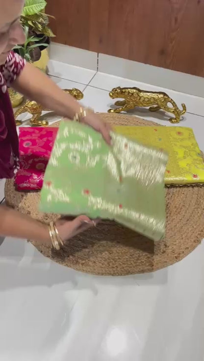 Premium Banarasi Silk🌺🌱🌼