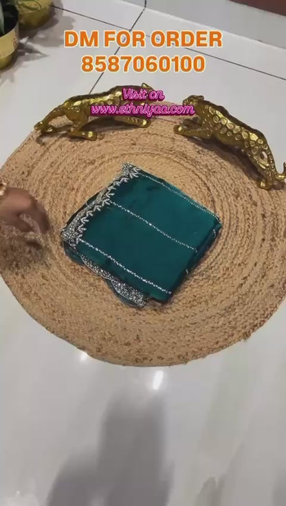 Premium Crush Tissue Silk Saree 🦋🪻