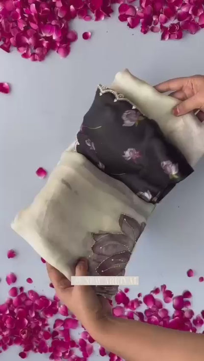 Pure Soft Teby Silk Saree with handwork💪🏻🫰🏻